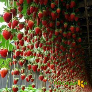 Клубника ампельная Анастасия купить по цене от 370р. в интернет-магазине «Посадика» с доставкой почтой в в Тарае и по всей России – [изображение №1].